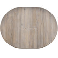 Wood Dining Table Round Extendable Dining Table For Dining Room Natural Wood Wash Natural Wood Wash Solid Wood