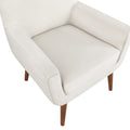 Astrid Mid Century Sea Oat Velvet Arm Chair Beige Foam Velvet
