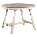 Wood Dining Table Round Extendable Dining Table For Dining Room Natural Wood Wash Natural Wood Wash Solid Wood