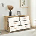 Drawer Dresser Cabinet Barcabinet, Buffet Sideboard Storage Cabinet, Buffet Server Console Tablestorge Cabinetsolid Solid Wood Handle Table Leg For Dining Roomliving Roomkitchenhallway Brown White 5 Or More Drawers White Oak Brown Primary Living Space