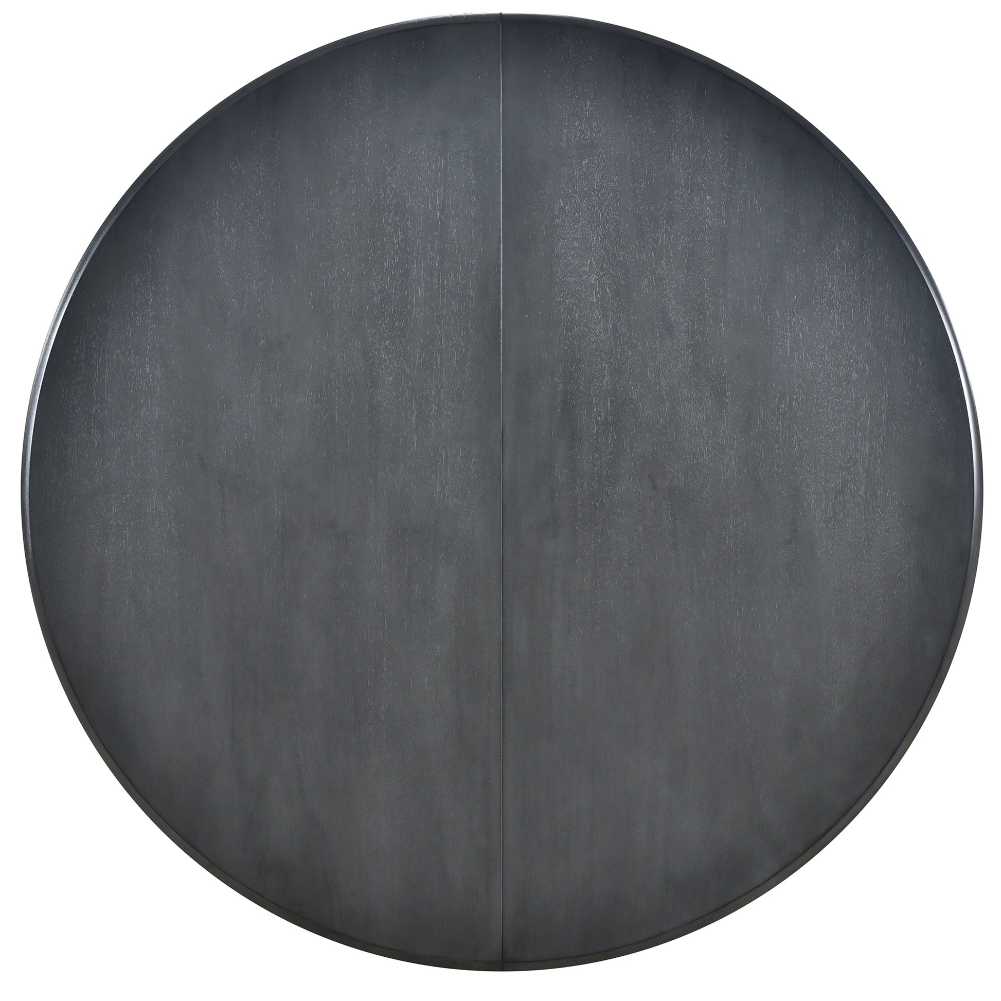 Wood Dining Table Round Extendable Dining Table For Dining Room Gray Gray Solid Wood
