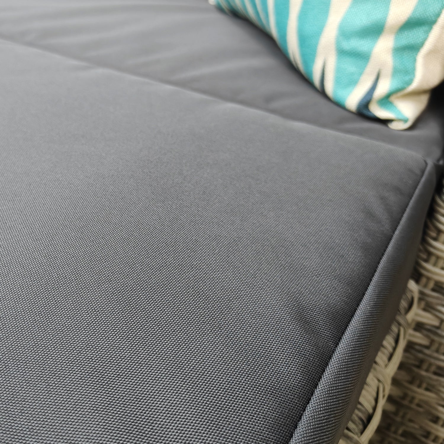 5 Pieces Pe Wicker Sectional Sofa Set With Gray Cushion Yes Sectional Gray Seats 4 Sectional Seating Groups Foam Steel