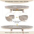 Wood Dining Table Round Extendable Dining Table For Dining Room Natural Wood Wash Natural Wood Wash Solid Wood