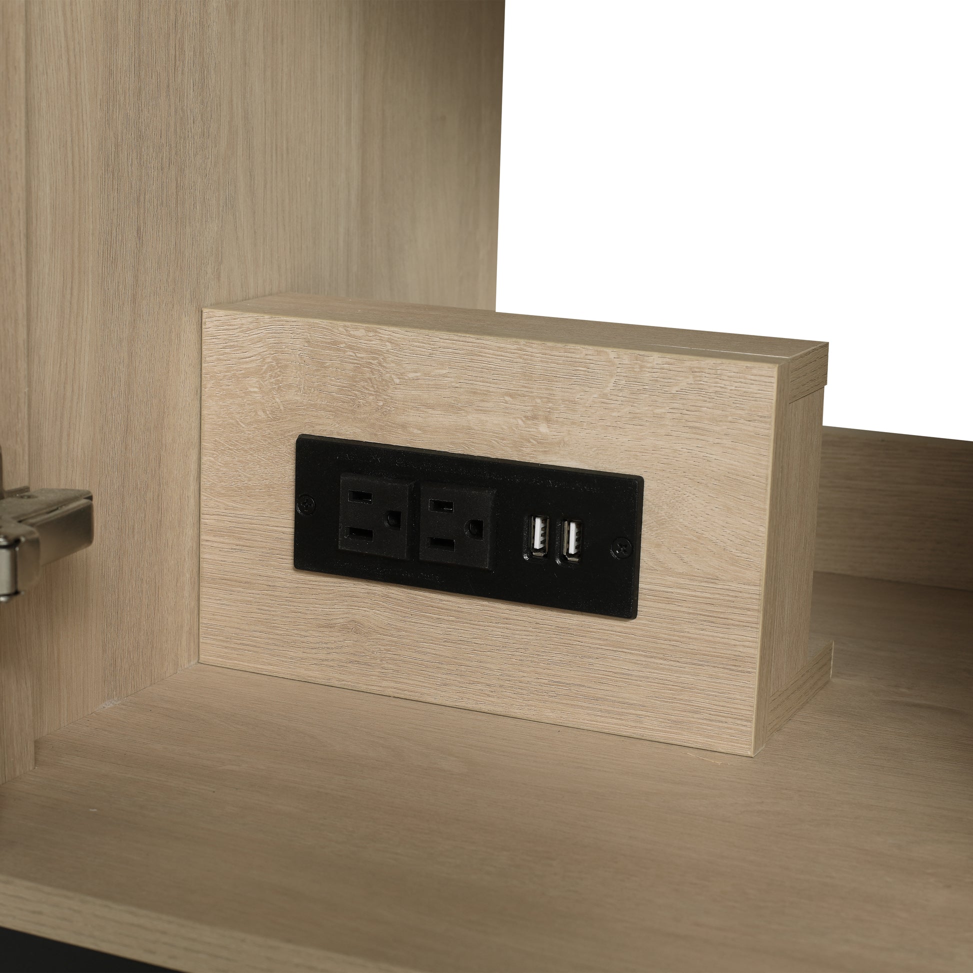 48 Inch Bathroom Vanity Freestanding Design With Resin Sink 2 Plain Light Oak 2 1 Bathroom Freestanding Plywood