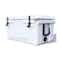 White Outdoor Camping Picnic Fishing Portable Cooler 65Qt Portable Insulated Cooler Box Antique White Abs Plastic
