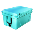 Hot Selling Blue Color 65Qt Outdoor Cooler Fish Ice Chest Box 2022 Popular Camping Cooler Box Blue Abs Plastic