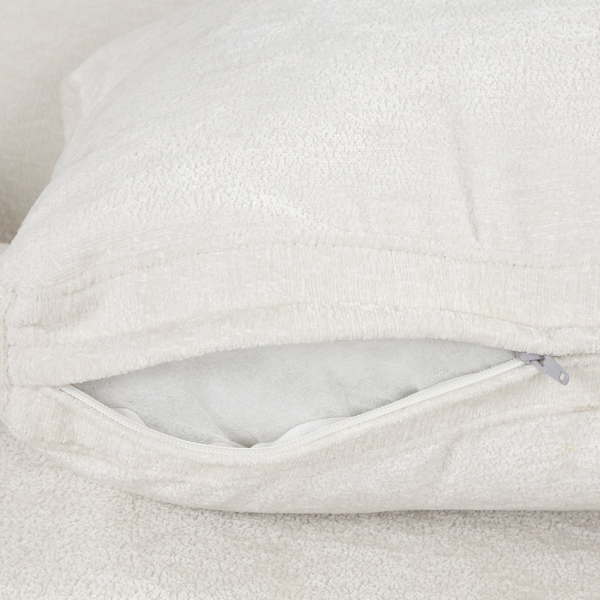 Mid Century Modern Velvet Accent Chair,Leisure Chair With Solid Wood And Thick Seat Cushion For Living Room,Bedroom,Studio,White White Foam Velvet