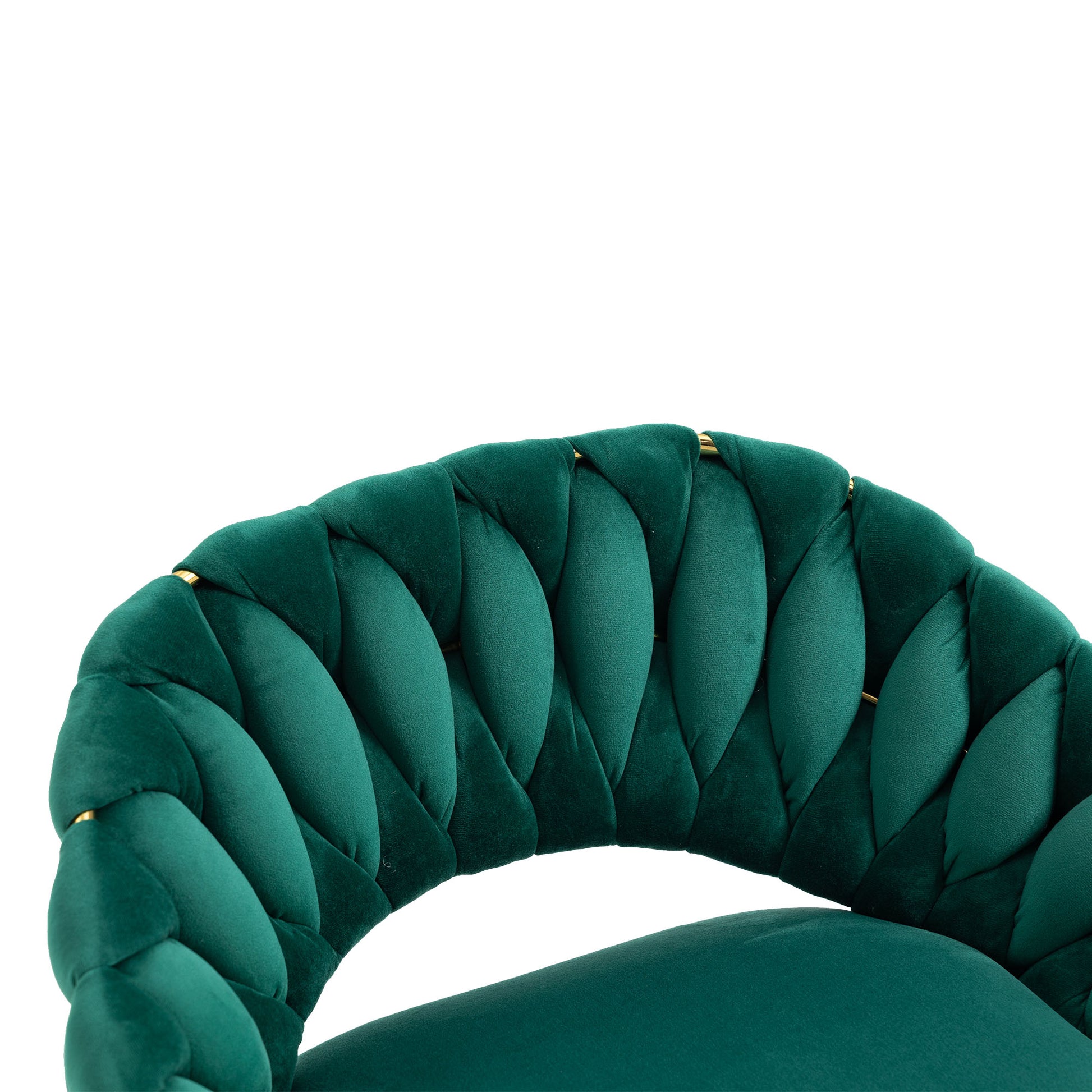 Coolmore Swivel Bar Stools Set Of 2 Adjustable Counter Height Chairs With Footrest For Kitchen, Dining Room 2Pc Set Emerald Polyester