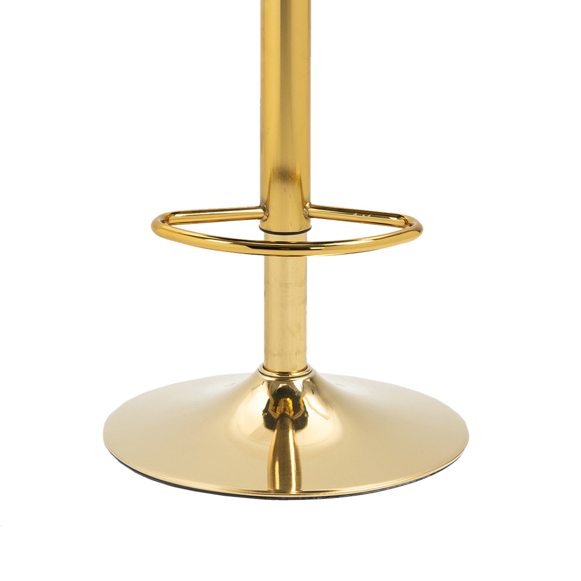 Coolmore Swivel Bar Stools Set Of 2 Adjustable Counter Height Chairs With Footrest For Kitchen, Dining Room 2Pc Set Emerald Polyester