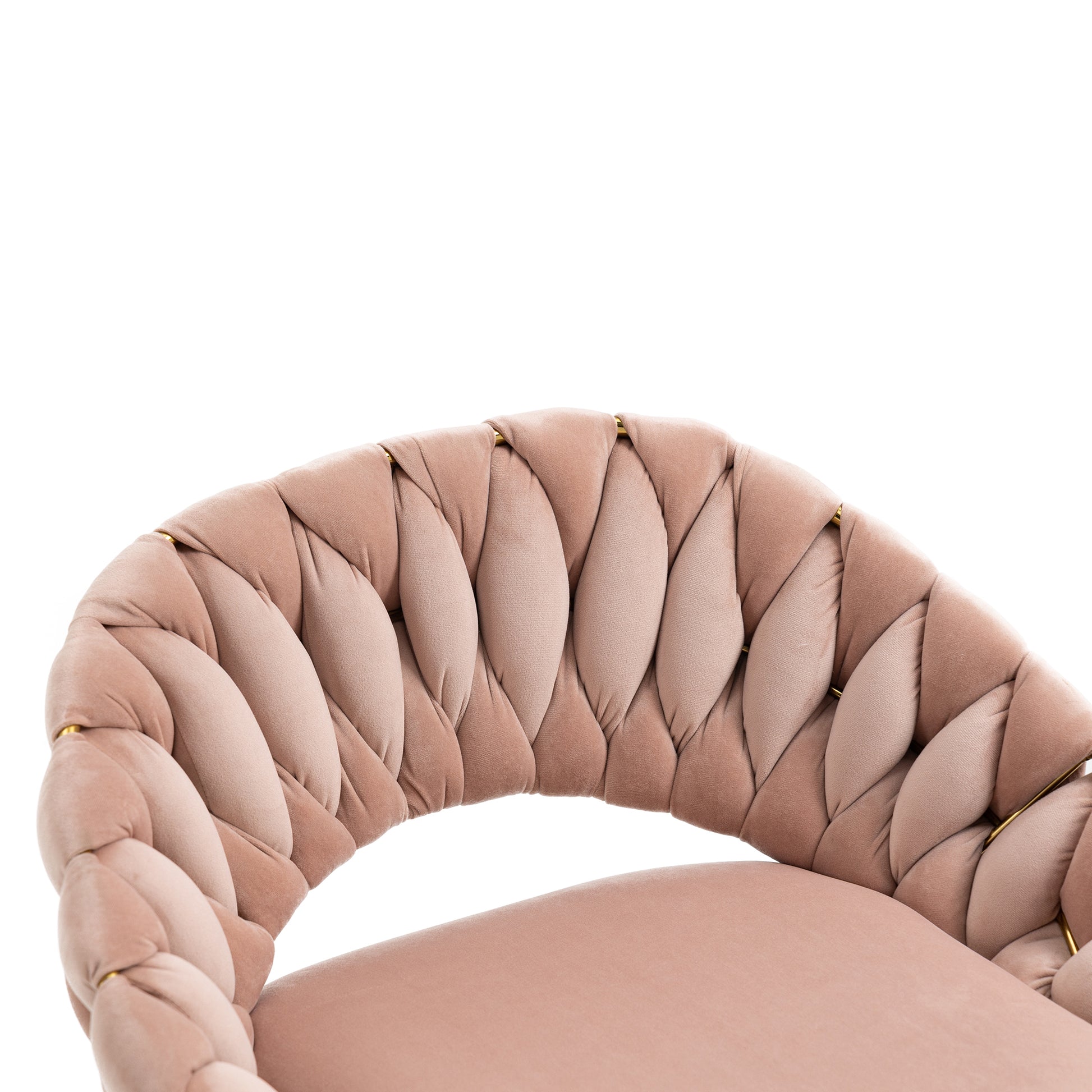 Coolmore Swivel Bar Stools Set Of 2 Adjustable Counter Height Chairs With Footrest For Kitchen, Dining Room 2Pc Set Pink Polyester