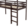 Twin Loft Bed With Slide, House Bed With Slide,Espresso Old Sku :Wf286245Aap Twin Espresso Solid Wood