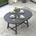 Wood Dining Table Round Extendable Dining Table For Dining Room Gray Gray Solid Wood