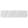 Modern Sideboard With Four Doors, Metal Handles & Legs And Adjustable Shelves Kitchen Cabinet White White Particle Board