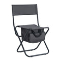 Set Of 5, Folding Outdoor Table And Chair Set For Indoor, Outdoor Camping, Picnics, Beach,Backyard, Bbq, Party, Patio, Black Gray Black Gray Aluminum
