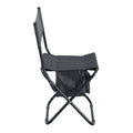 2 Piece Folding Outdoor Chair With Storage Bag, Portable Chair For Indoor, Outdoor Camping, Picnics And Fishing,Grey Gray Steel