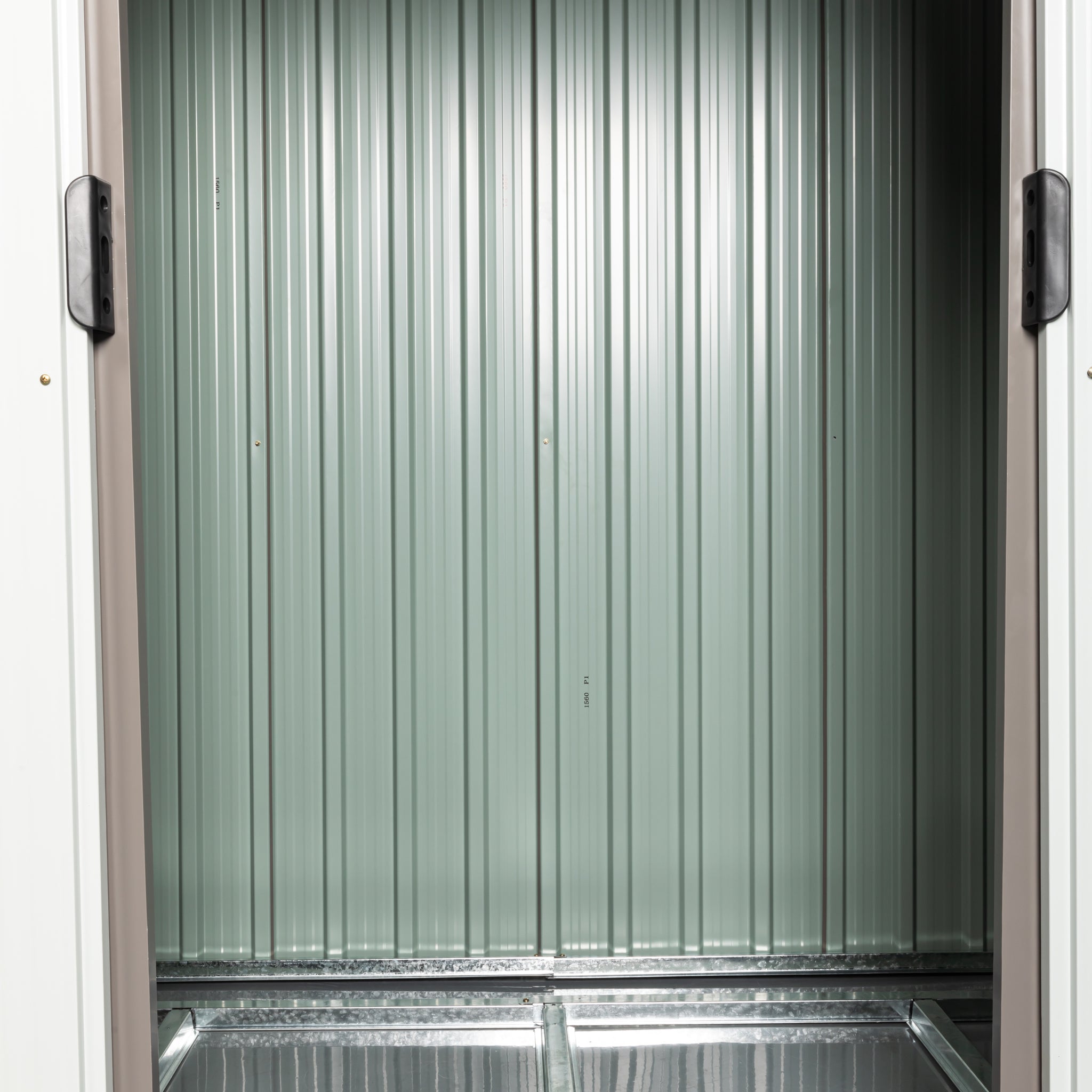 6Ft X 4Ft Outdoor Metal Storage Shed Grey Iron