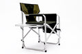 2 Piece Padded Folding Outdoor Chair With Side Table And Storage Pockets,Lightweight Oversized Directors Chair For Indoor, Outdoor Camping, Picnics And Fishing,Green Green Aluminum