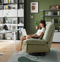 Smart Multifunction Recliner Chair Electric Grey Feather Gray Pu Pu Leather