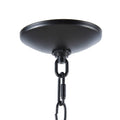 Brighton 6 Light Farmhouse Metal Chandelier Matte Black Cotton