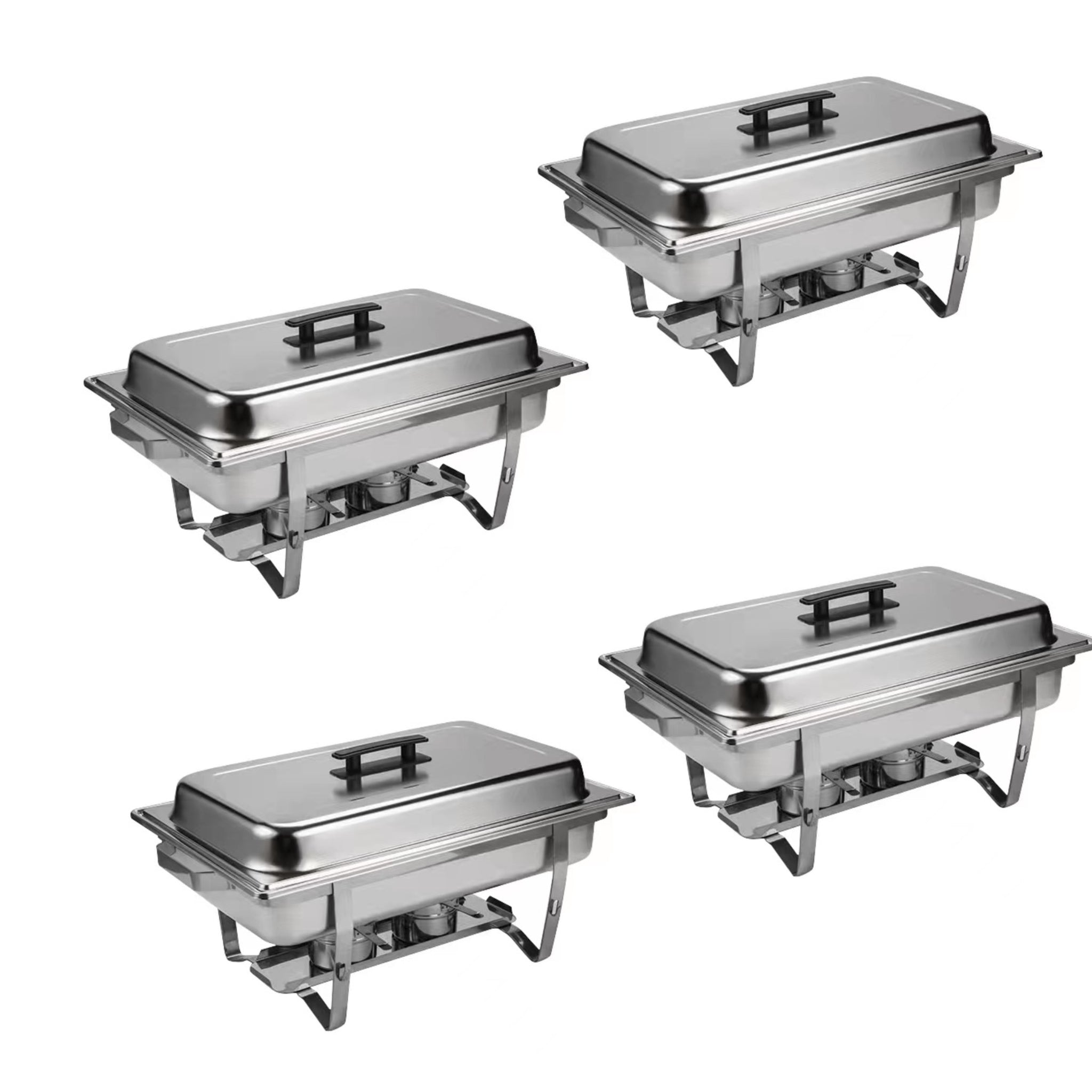 Buffet Catering Dish For Home And Outdoor Silver Stainless Steel