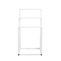 Metal Freestanding Towel Rack 3 Tiers Hand Towel Holder Organizer For Bathroom Accessories, White White Bathroom Metal