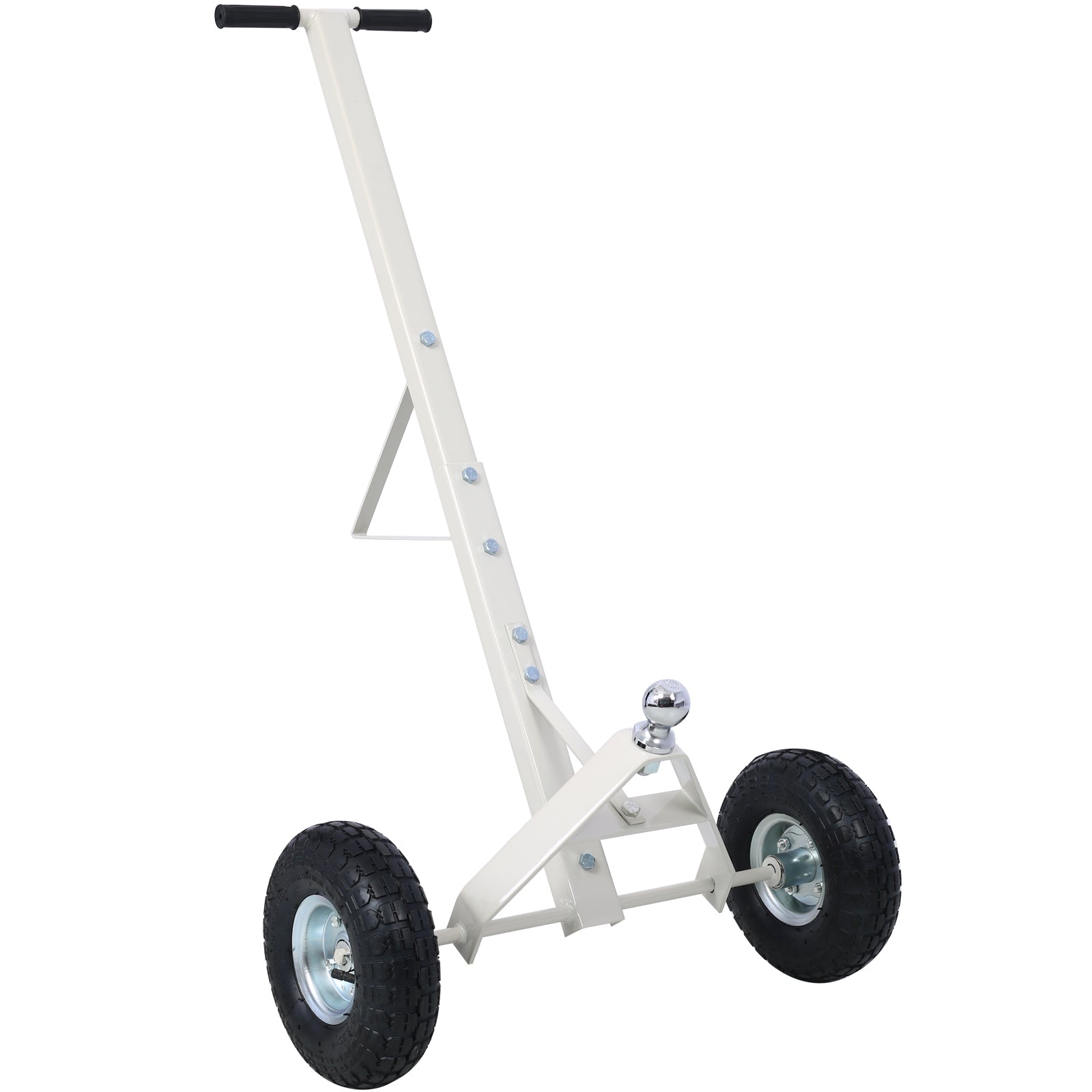 Trailer Dolly With Pneumatic Tires 600 Lb. Maximum Capacity Gray Color Gray Steel