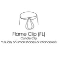 Slant Hardback Chandelier Lampshade With Flame Clip, White Set Of 6 White Broadcloth Pleat