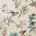 Printed Cotton Shower Curtain Khaki Cotton