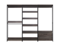 Monica Wood Walk In Closet System Rustic Mdf Melamine