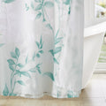 Burnout Printed Shower Curtain Seafoam Polyester