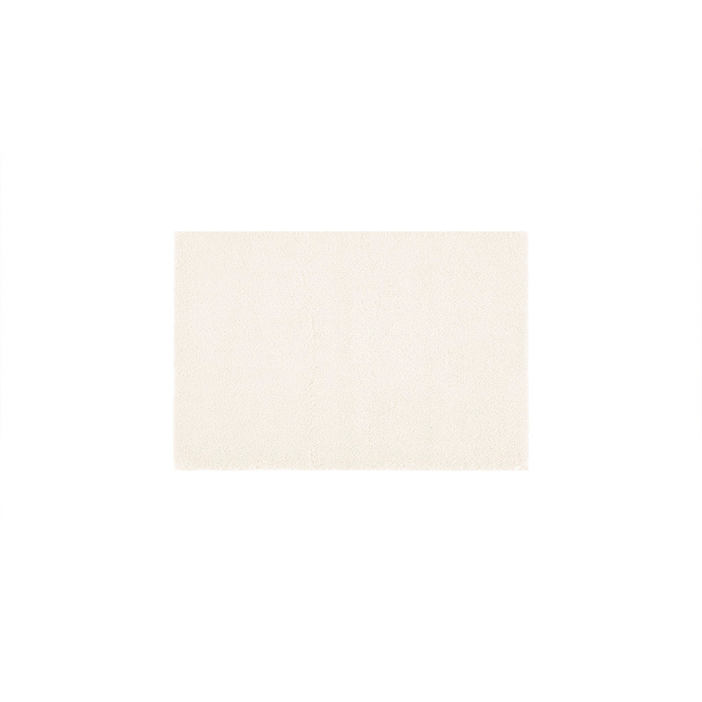 Bath Rug Ivory Polyester