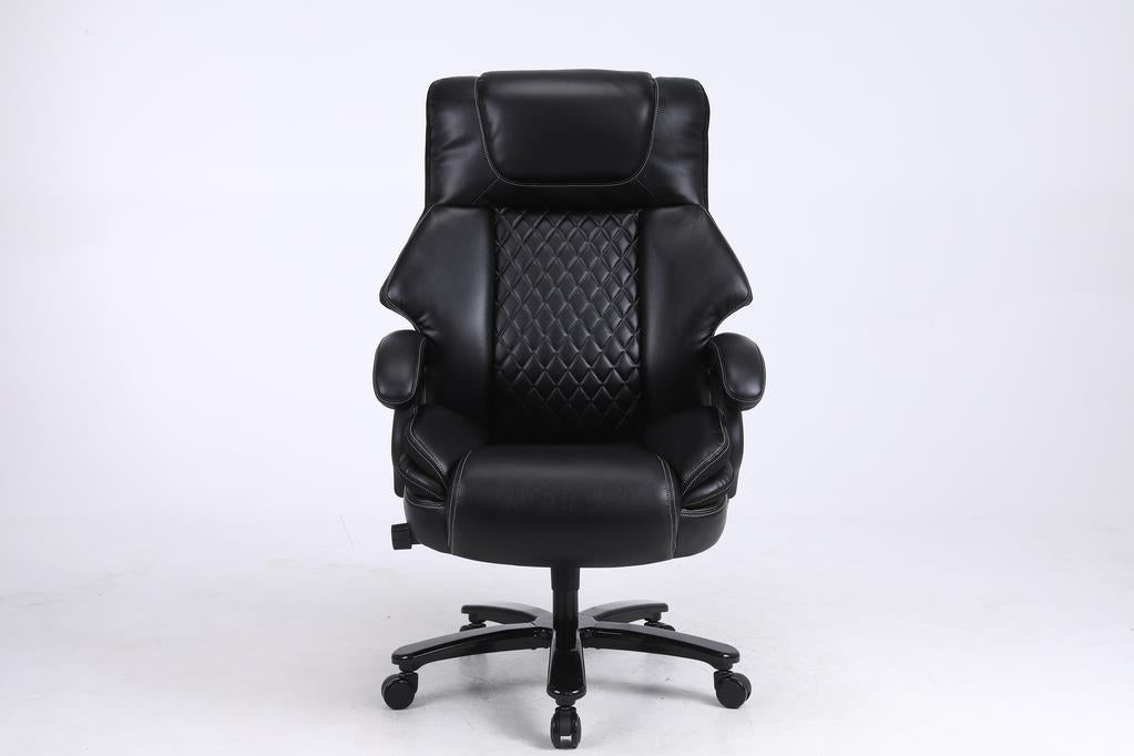 Office Chair.Heavy And Tall Adjustable Executive Big And Tall Office Chair Black Foam Pu