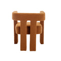 Coolmore Contemporary Designed Fabric Upholstered Accent Dining Chair Barrel Side Chairs Kitchen Armchair For Living Room 2Pc Set Coffee Boucle