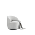 Video Welike Swivel Barrel Chair, Living Room Swivel Chair With Round Storage Chair, 360 Swivel Club Chair, Nursery, Bedroom, Office, Hotel With Upholstered Modern Armchair, Teddy Fabric White Teddy Foam Fabric