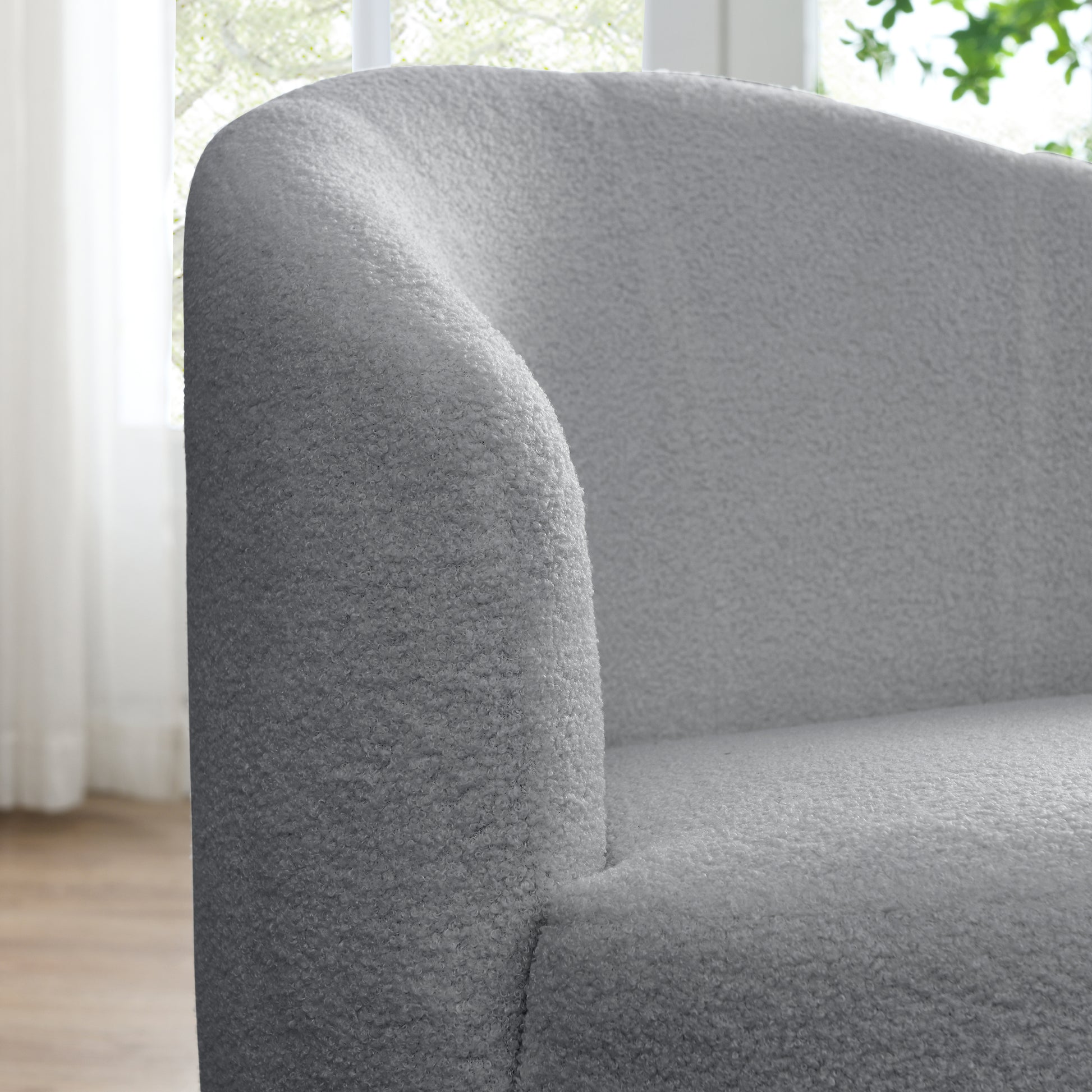 Video Welike Swivel Barrel Chair, Living Room Swivel Chair With Round Storage Chair, 360 Swivel Club Chair, Nursery, Bedroom, Office, Hotel With Upholstered Modern Armchair, Teddy Fabric Grey Teddy Foam Fabric