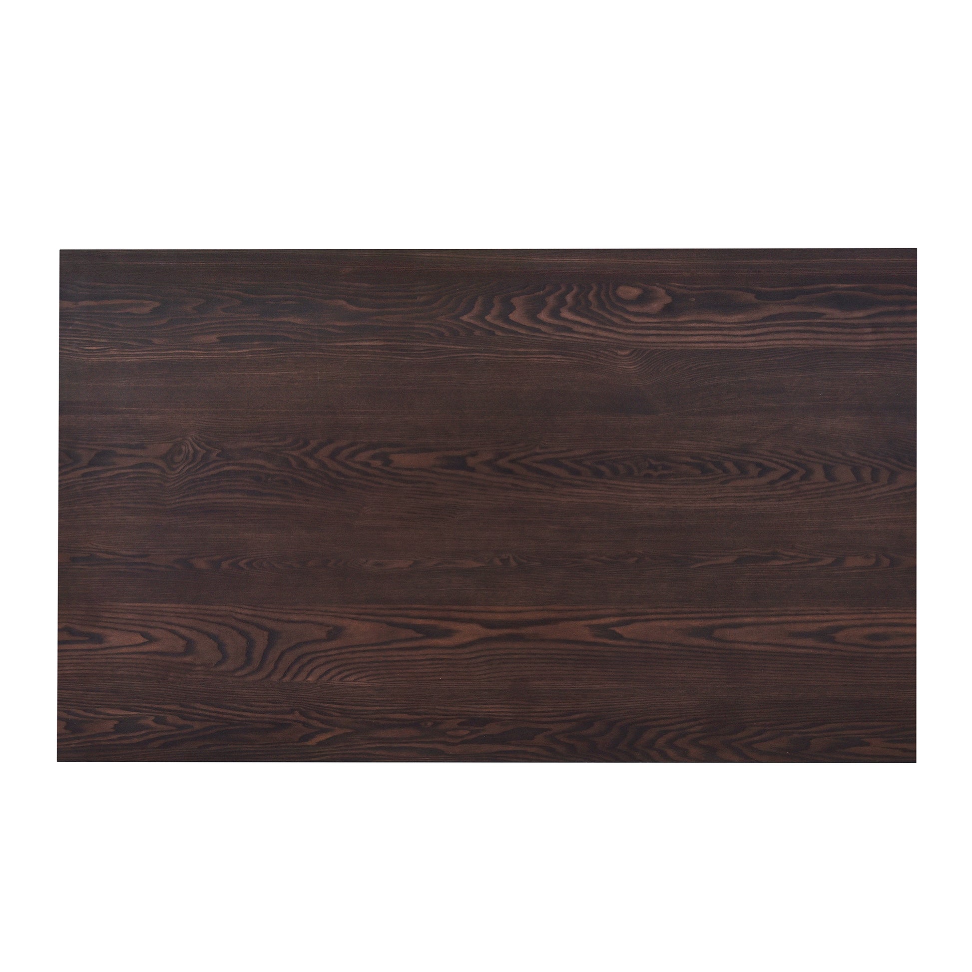 Farmhouse 6 Piece Wood Dining Table Set With 4 Upholstered Chairs And Bench, Dark Brown Brown Wood Dining Room Bench Seating Rubberwood Rectangular Dining Table With Chair And Bench Upholstered Chair Wood Dark Brown Solid Back Seats 6 Farmhouse Trestle