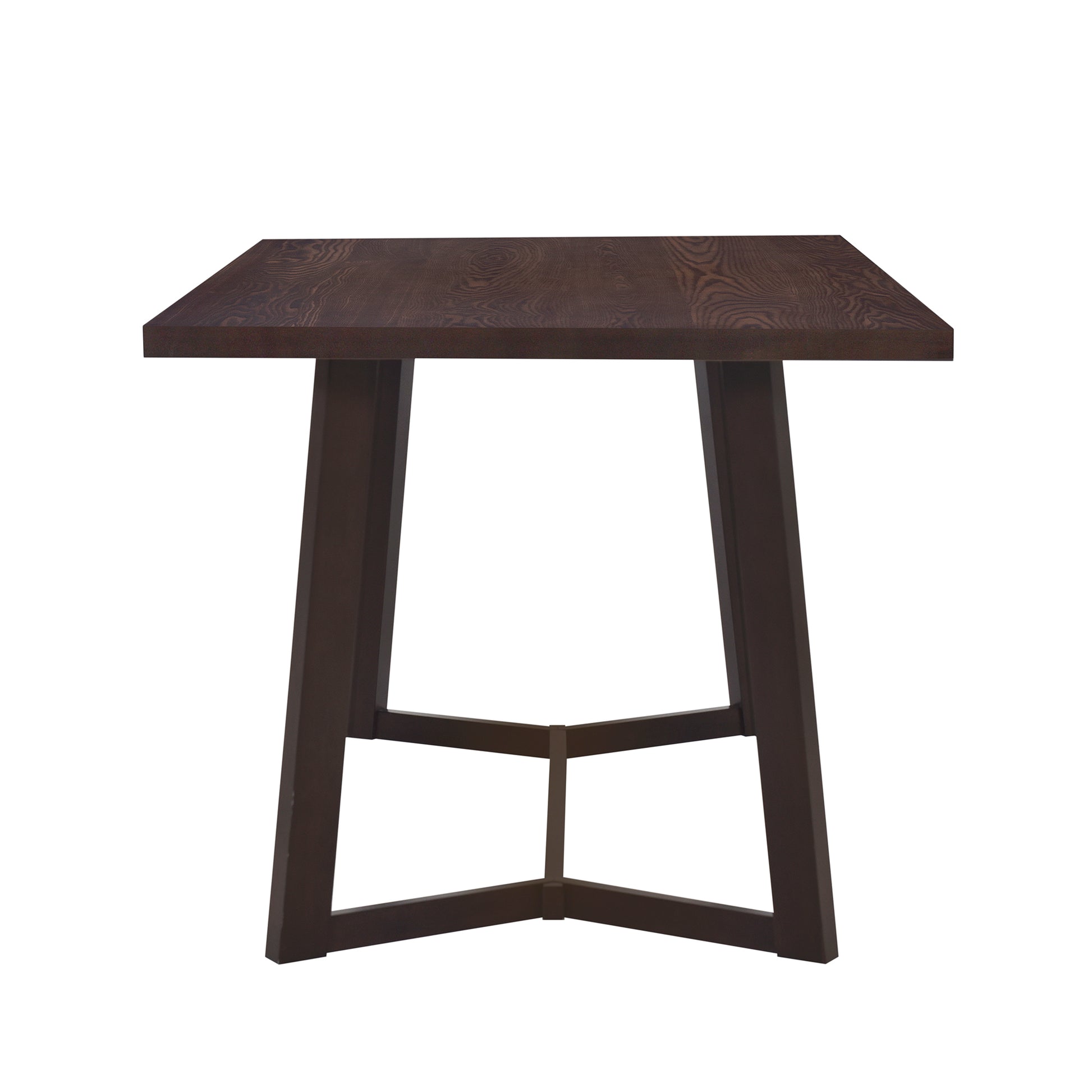 Farmhouse 6 Piece Wood Dining Table Set With 4 Upholstered Chairs And Bench, Dark Brown Brown Wood Dining Room Bench Seating Rubberwood Rectangular Dining Table With Chair And Bench Upholstered Chair Wood Dark Brown Solid Back Seats 6 Farmhouse Trestle