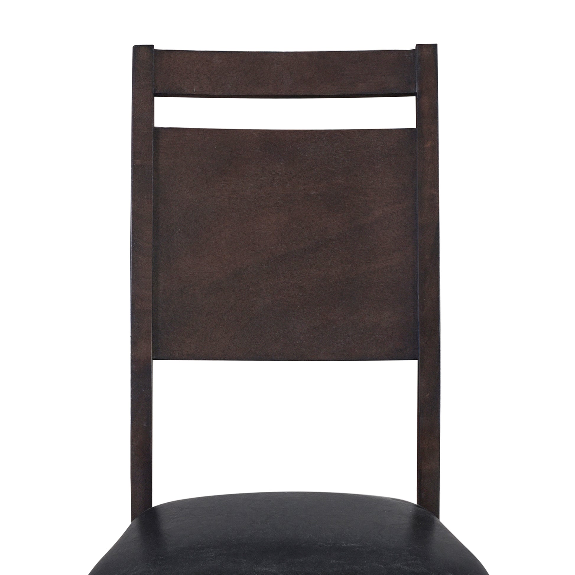 Farmhouse 6 Piece Wood Dining Table Set With 4 Upholstered Chairs And Bench, Dark Brown Brown Wood Dining Room Bench Seating Rubberwood Rectangular Dining Table With Chair And Bench Upholstered Chair Wood Dark Brown Solid Back Seats 6 Farmhouse Trestle