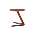 Coolmore Side Table Round, Small Accent Table Modern End Table For Living Room Bedroom Office Brown Solid Wood