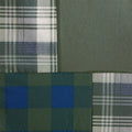 Pieced Cotton Shower Curtain Multicolor Cotton