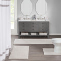 Bath Rug Taupe Polyester