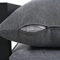 Multi Person Outdoor Steel Sofa Set, Waterproof, Anti Rust And Anti Uv, Suitable For Gardens And Lawns Light Gray Steel