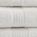 6 Piece Organic Cotton Towel Set White Cotton
