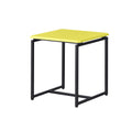 Gt 3 Piece Yellow Carbon Fiber Wrap Coffee Table And End Table Set Yellow Mdf