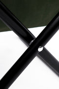 Set Of 3, Folding Outdoor Table And Chair Set For Indoor, Outdoor Camping, Picnics, Beach,Backyard, Bbq, Party, Patio, Black Green Black Aluminum