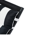 2Pcs Set Outdoor Lounge Chair Cushion Replacement Patio Funiture Seat Cushion Chaise Lounge Cushion Black White Black White Polyester