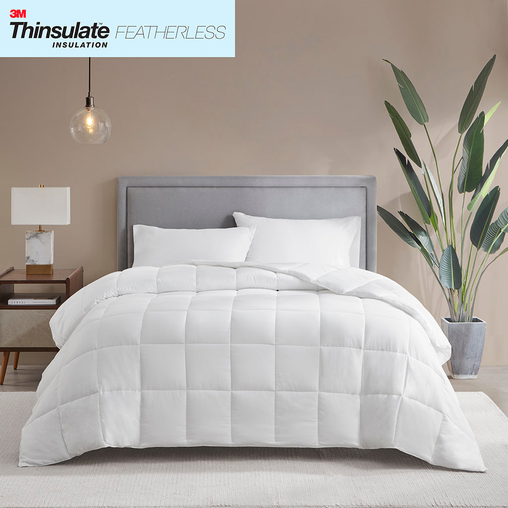 Cotton Down Alternative Featherless Comforter Twin White Cotton