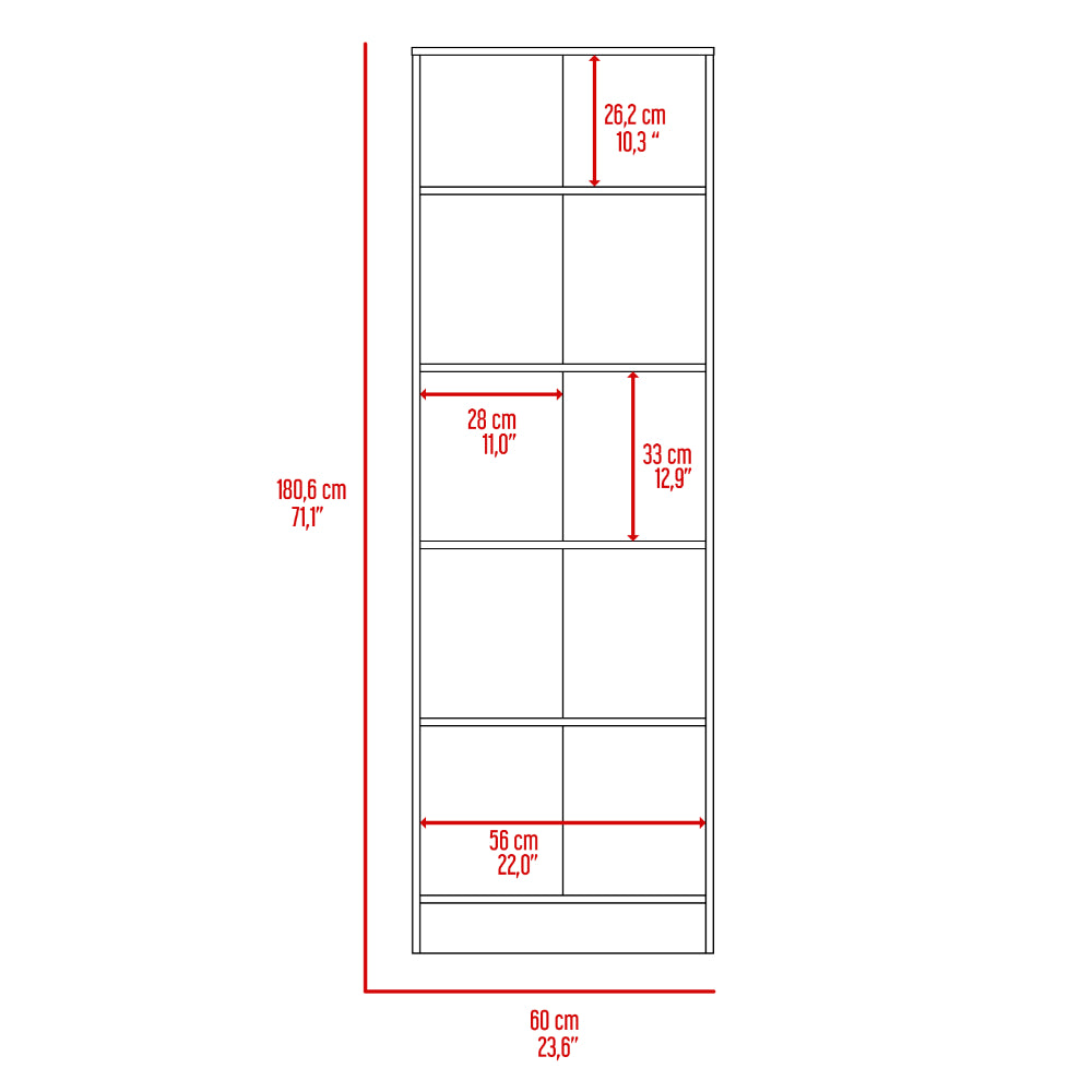 Brookvale 8 Shelf 2 Door 2 Piece Kitchen Set, Kitchen Island And Pantry Cabinet Dark Brown Brown Mdf