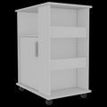 Tournament 6 Shelf 1 Door 3 Drawer 2 Piece Kitchen Set, Kitchen Island And Kitchen Cart White And Light Oak White Mdf