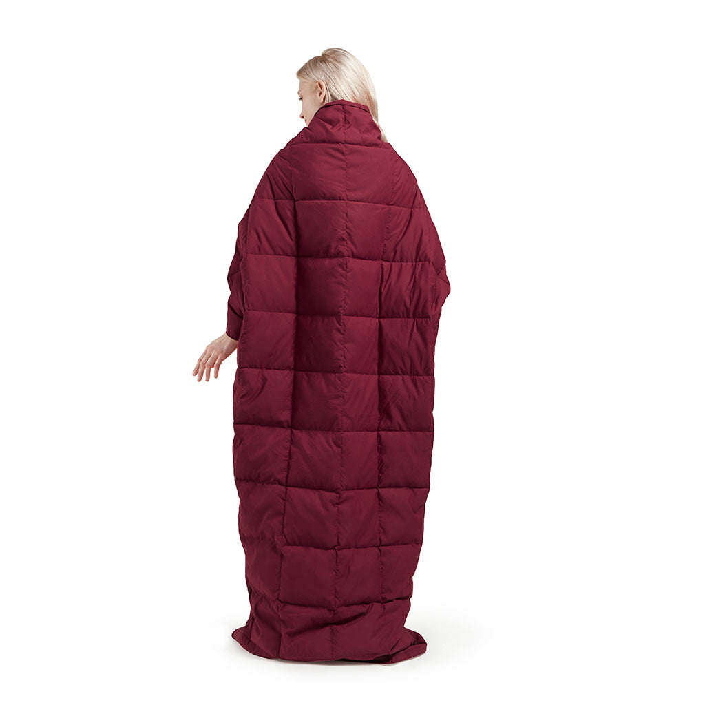 Wearable Multipurpose Throw Red Microfiber